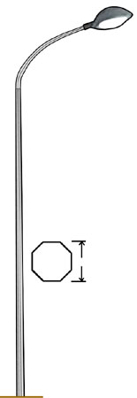Octagon Lamp Standard