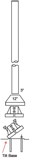 Windsock Pole line drawing